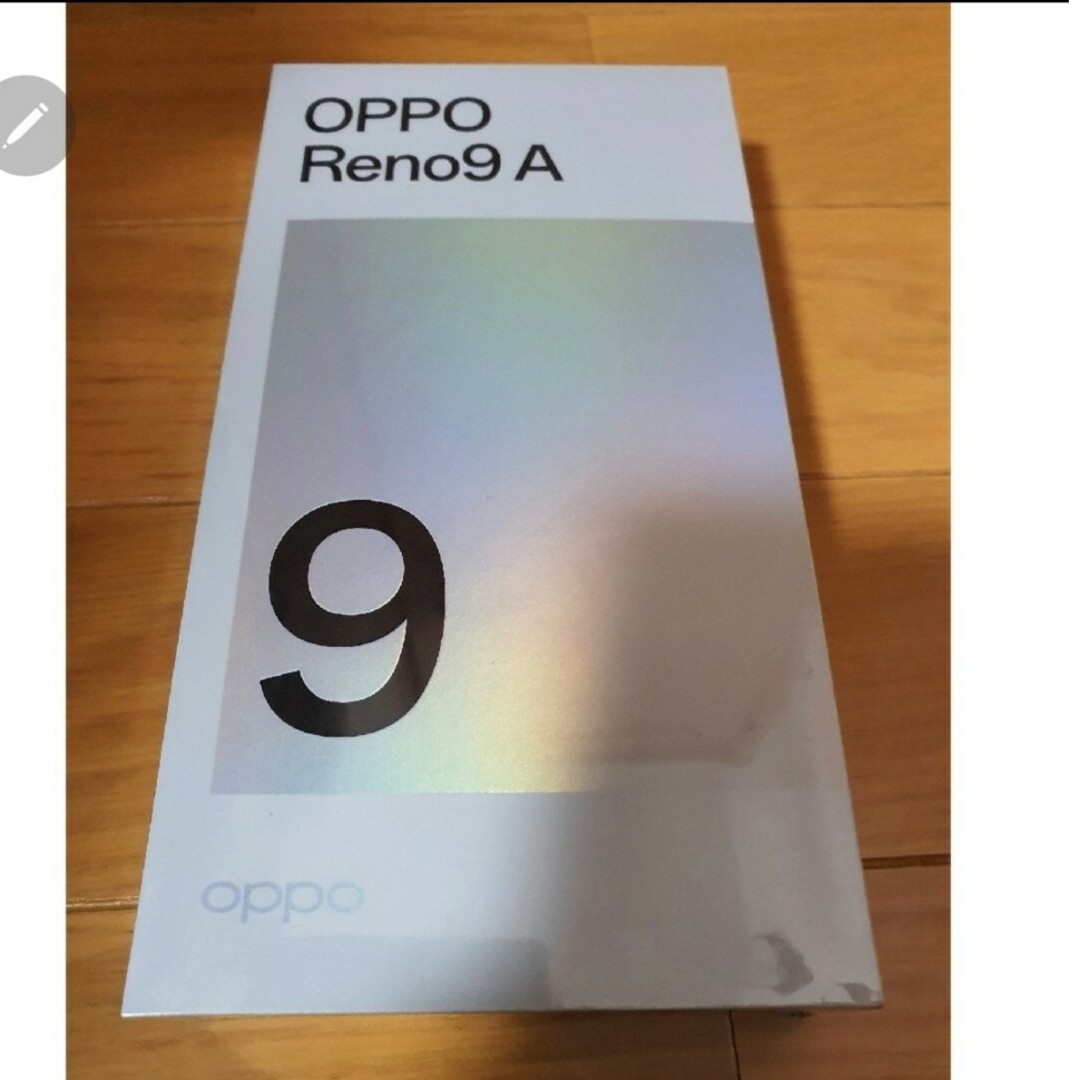 OPPO Reno9A A301OP ムーンホワイト　新品 スマホ/家電/カメラのスマートフォン/携帯電話(スマートフォン本体)の商品写真