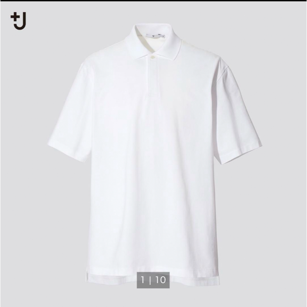 Jil Sander(ジルサンダー)のユニクロ+J リラックスフィットポロシャツ（半袖) M メンズのトップス(Tシャツ/カットソー(半袖/袖なし))の商品写真