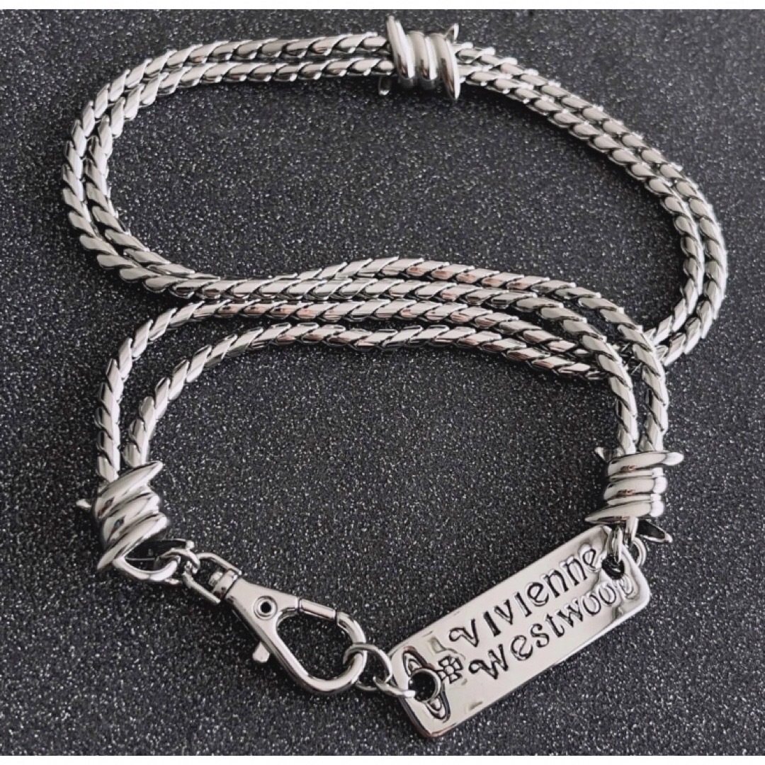 Vivienne Westwood(ヴィヴィアンウエストウッド)のヴィヴィアンウエストウッド　チョーカーネックレス メンズのアクセサリー(ネックレス)の商品写真