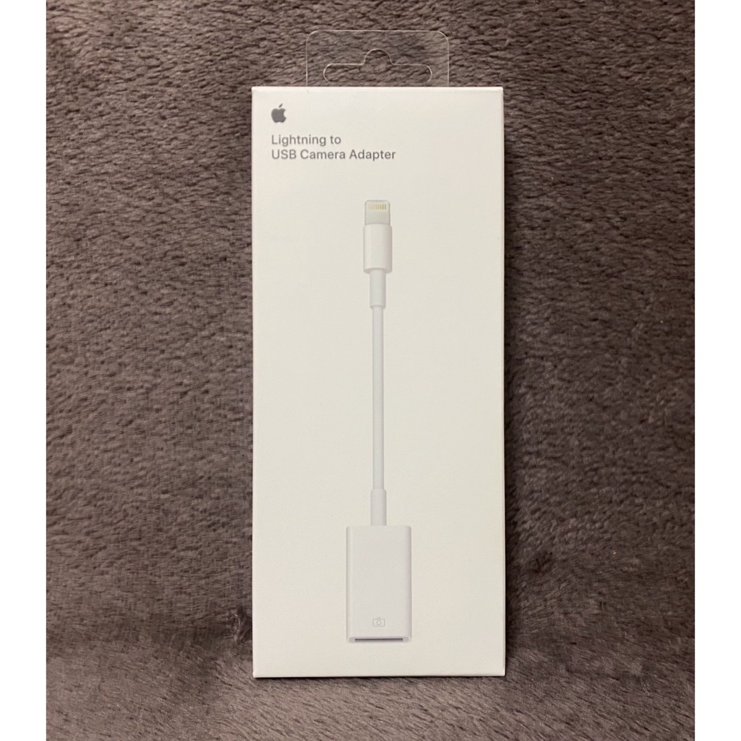 Apple(アップル)の《値下げ》AppleLightning-USBカメラアダプタ#MD821AM/A スマホ/家電/カメラのスマホアクセサリー(その他)の商品写真