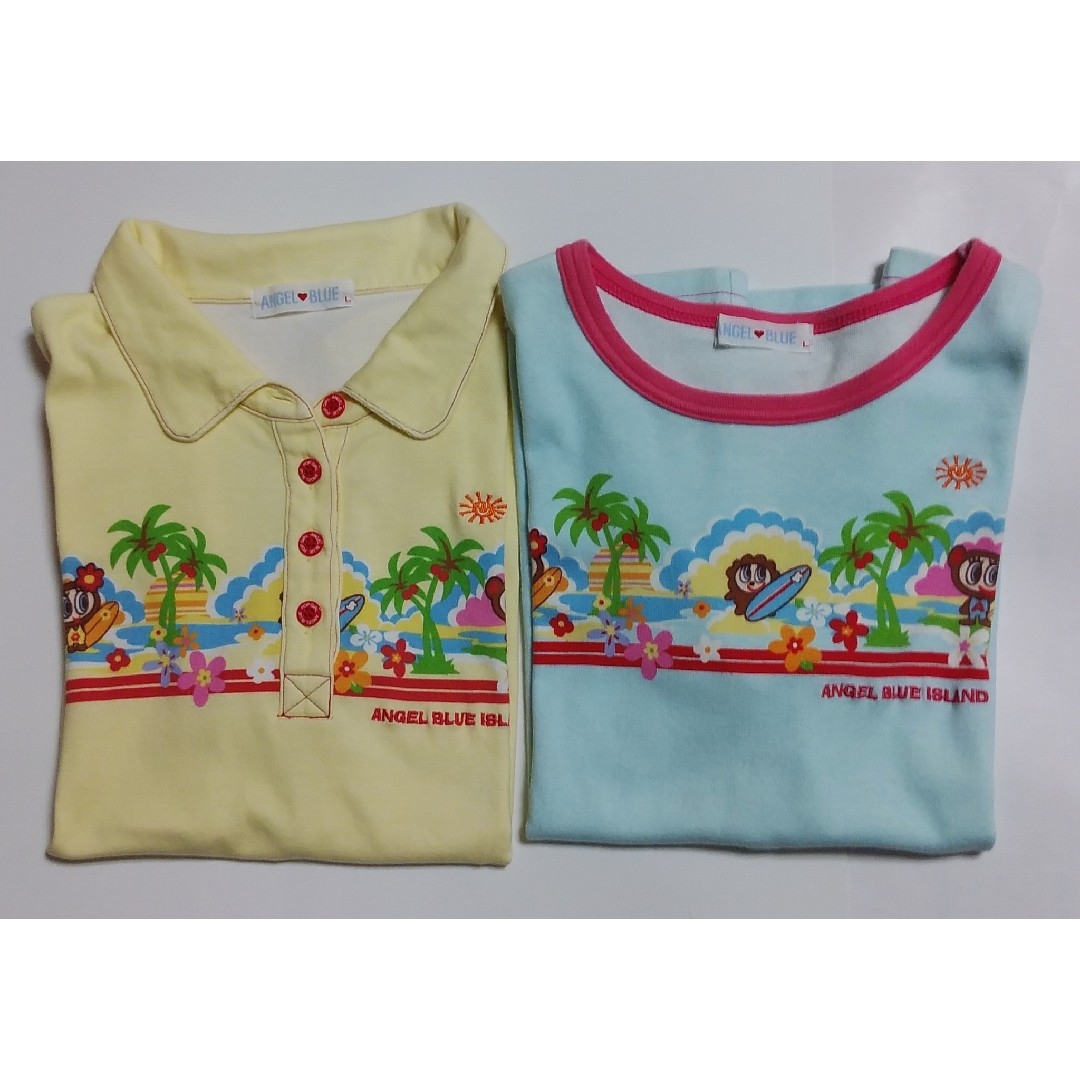 angelblue(エンジェルブルー)のエンジェルブルー Ｔシャツ ２枚セット キッズ/ベビー/マタニティのキッズ服女の子用(90cm~)(Tシャツ/カットソー)の商品写真