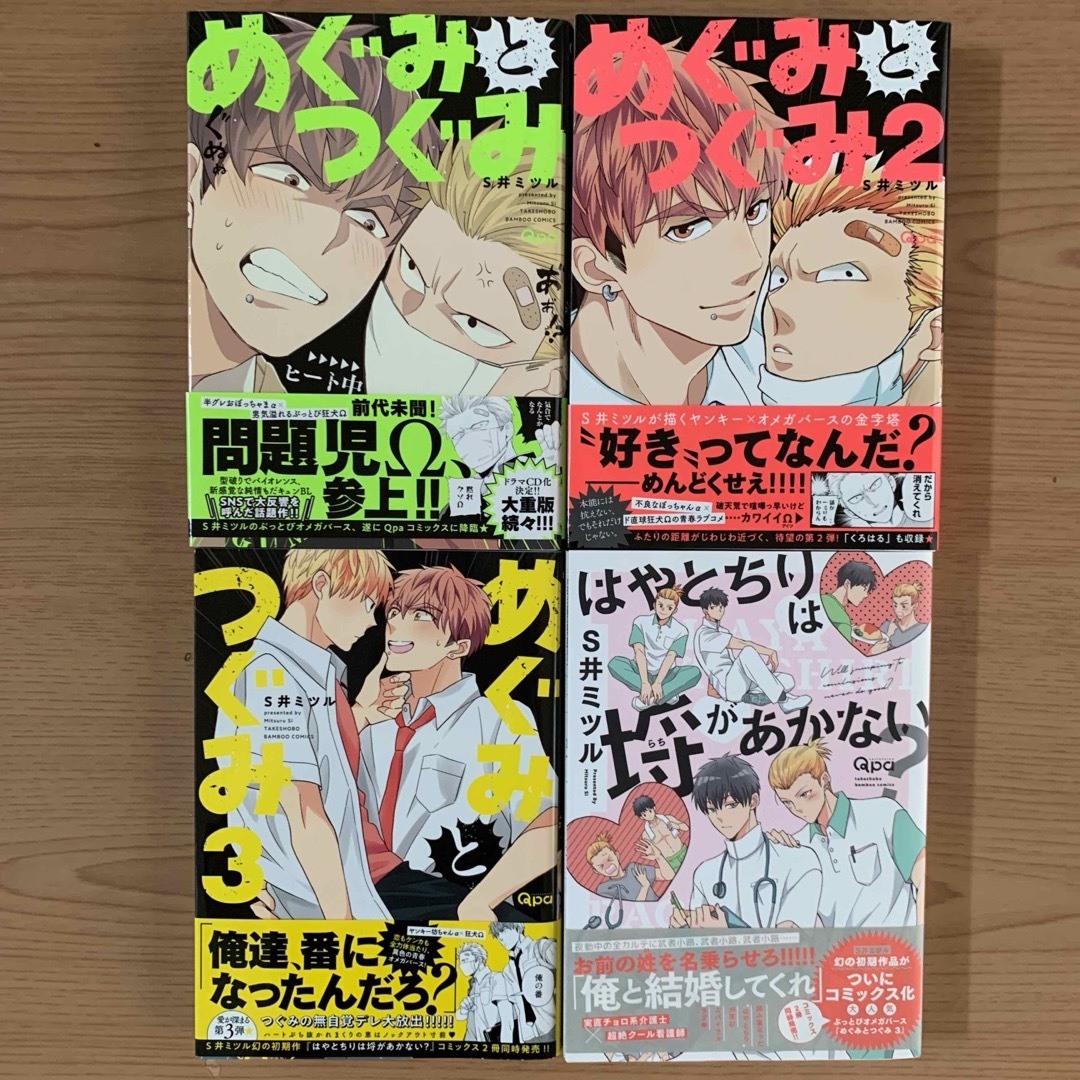 めぐみとつぐみ はやとちりは埒があかない? S井ミツル 4冊セット エンタメ/ホビーの漫画(ボーイズラブ(BL))の商品写真