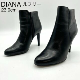 DIANA - ★未使用級 ダイアナ ショートブーツ 走れるブーツ サイドファスナー 黒 23