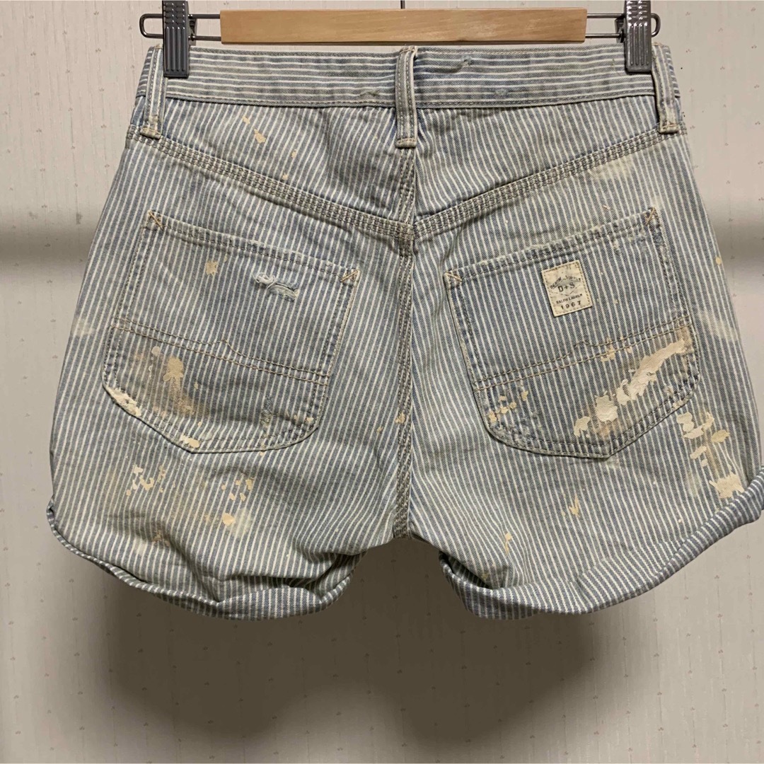 Denim & Supply Ralph Lauren(デニムアンドサプライラルフローレン)のラルフローレン  ヒッコリーショートパンツ デニムアンドサプライ レディースのパンツ(ショートパンツ)の商品写真