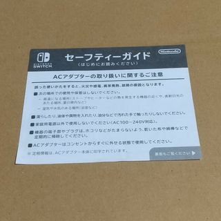 Nintendo Switch　セーフティーガイド(その他)