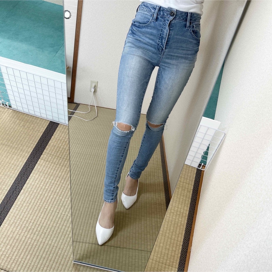 rienda(リエンダ)のrienda デニムスキニーパンツ resexxy GYDA moussy レディースのパンツ(デニム/ジーンズ)の商品写真