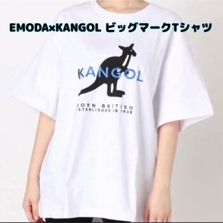 エモダ(EMODA)のEMODA×KANGOL ビッグマークTシャツ(Tシャツ(半袖/袖なし))