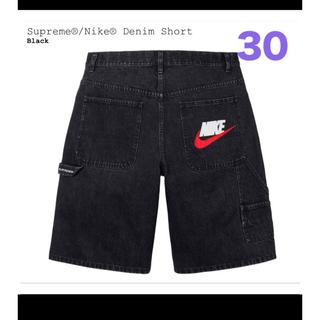 シュプリーム(Supreme)のSupreme Nike denim short   Black   30(デニム/ジーンズ)