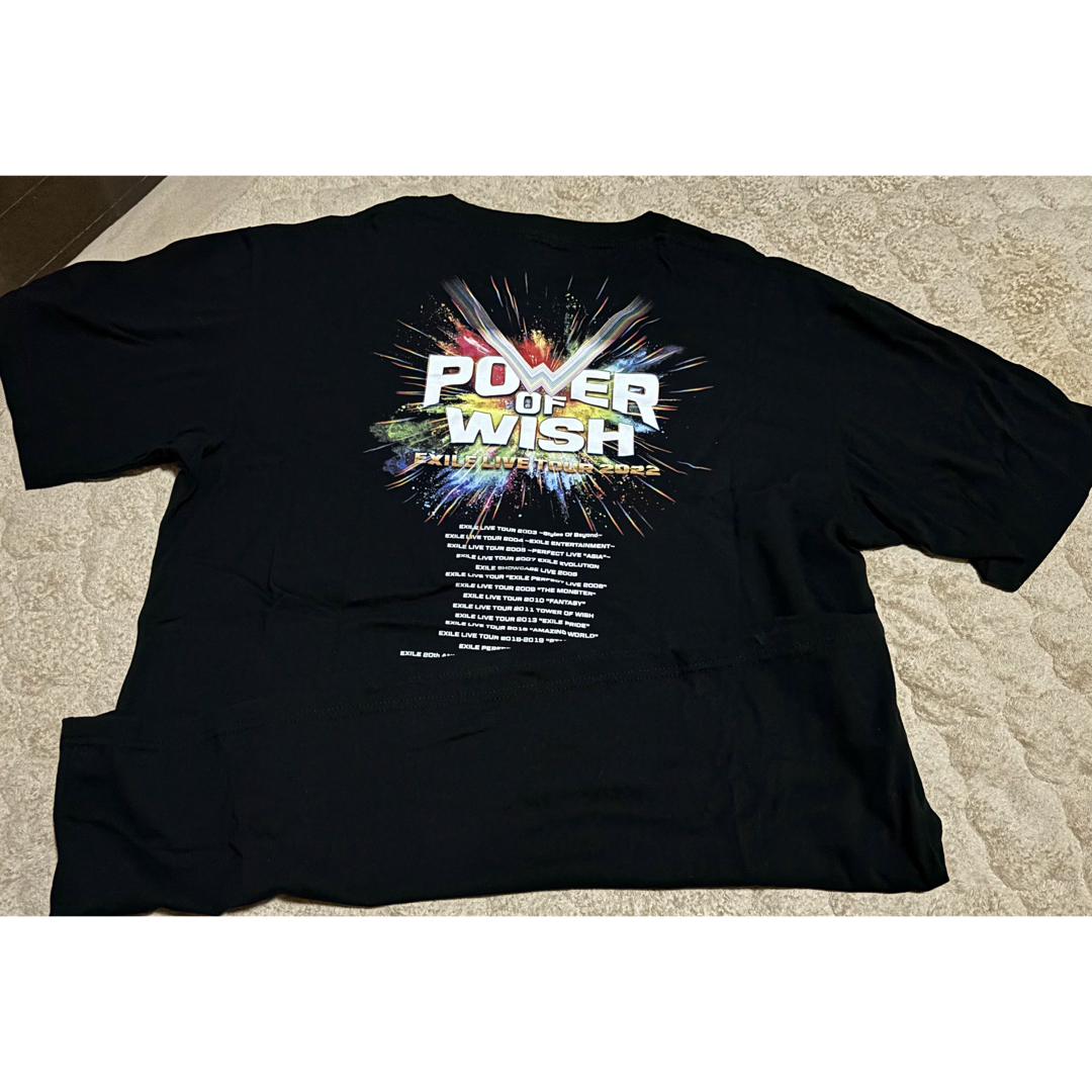 EXILE TRIBE(エグザイル トライブ)のEXILE POWER OF WISH 2022 ライブTシャツ(XL) エンタメ/ホビーのタレントグッズ(男性タレント)の商品写真