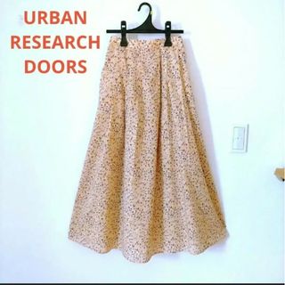 URBAN RESEARCH DOORS - アーバンリサーチドアーズ フレア ロングスカート 綿100  ポケット