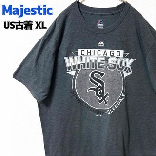 Majestic - US古着 Majestic 半袖プリントTシャツ MLB ホワイトソックス XL