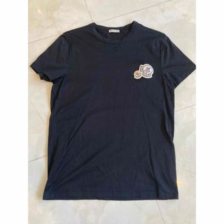 モンクレール(MONCLER)のサイズM】モンクレール   MONCLER 半袖Tシャツ ブラック(Tシャツ/カットソー(半袖/袖なし))