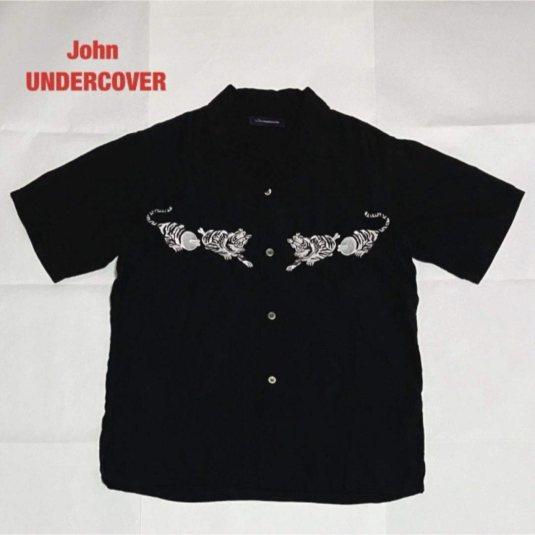 JOHNUNDERCOVER(ジョンアンダーカバー)のJohnUNDERCOVER　ジョンアンダーカバー　テンセル開襟シャツ　虎　刺繍 メンズのトップス(シャツ)の商品写真