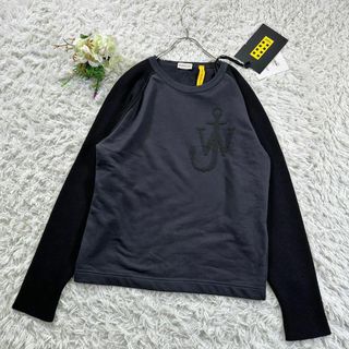 モンクレール(MONCLER)の未使用 タグ付入手困難 MONCLER スウェット コラボ M ニット 切り替え(スウェット)