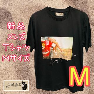 【新品未使用】メンズ Tシャツ Mサイズ(Tシャツ/カットソー(半袖/袖なし))