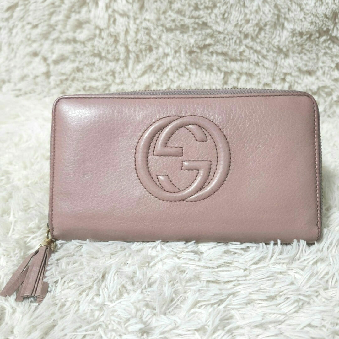 Gucci(グッチ)のGUCCI ソーホー インターロッキング タッセル ラウンドファスナー 長財布 レディースのファッション小物(財布)の商品写真