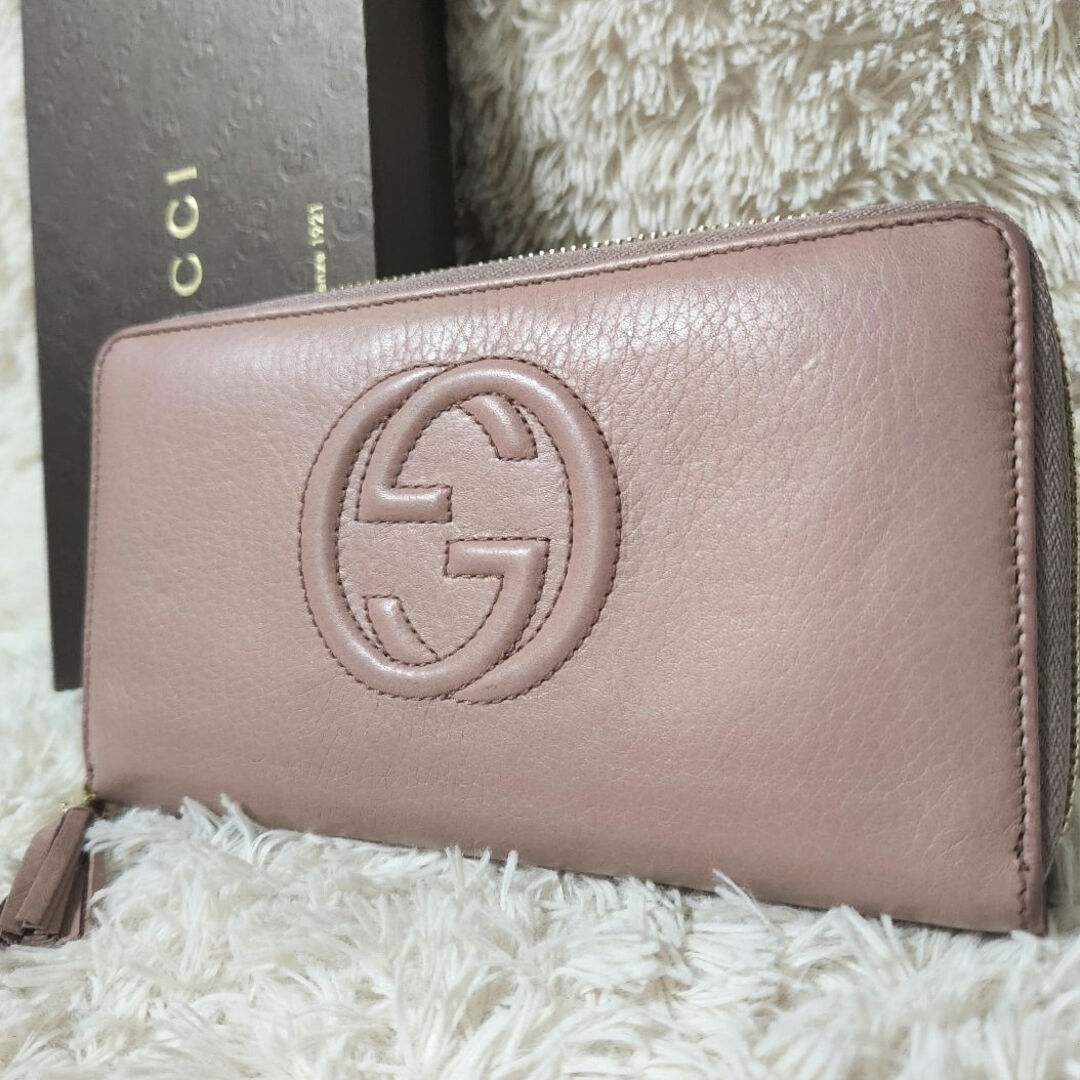 Gucci(グッチ)のGUCCI ソーホー インターロッキング タッセル ラウンドファスナー 長財布 レディースのファッション小物(財布)の商品写真