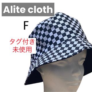 ★タグ付き未使用★ Alite cloth チェッカーフラッグ柄 バケットハット