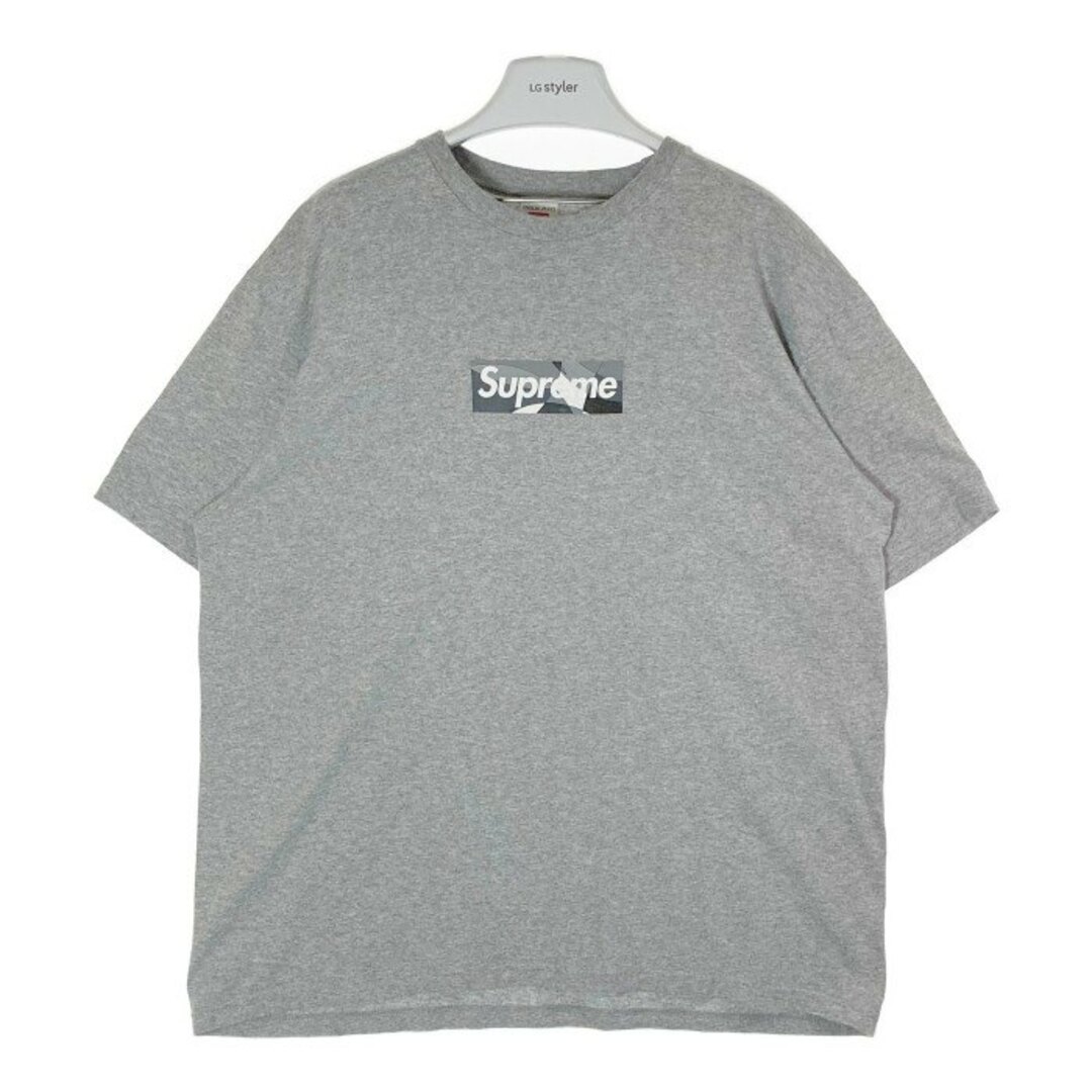 Supreme(シュプリーム)の★Supreme シュプリーム 21SS Emilio Pucci  Box Logo Tee エミリオプッチ ボックスロゴ Tシャツ グレー sizeL メンズのトップス(Tシャツ/カットソー(半袖/袖なし))の商品写真