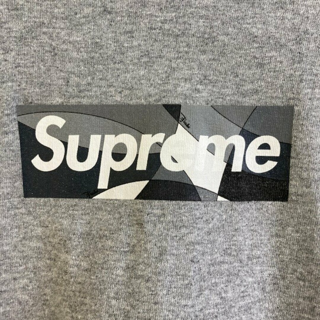 Supreme(シュプリーム)の★Supreme シュプリーム 21SS Emilio Pucci  Box Logo Tee エミリオプッチ ボックスロゴ Tシャツ グレー sizeL メンズのトップス(Tシャツ/カットソー(半袖/袖なし))の商品写真