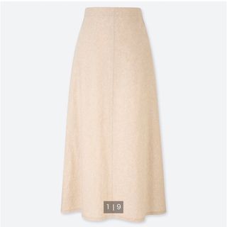 ユニクロ(UNIQLO)の【美品】ユニクロ　リネンコットンロングスカート(ロングスカート)