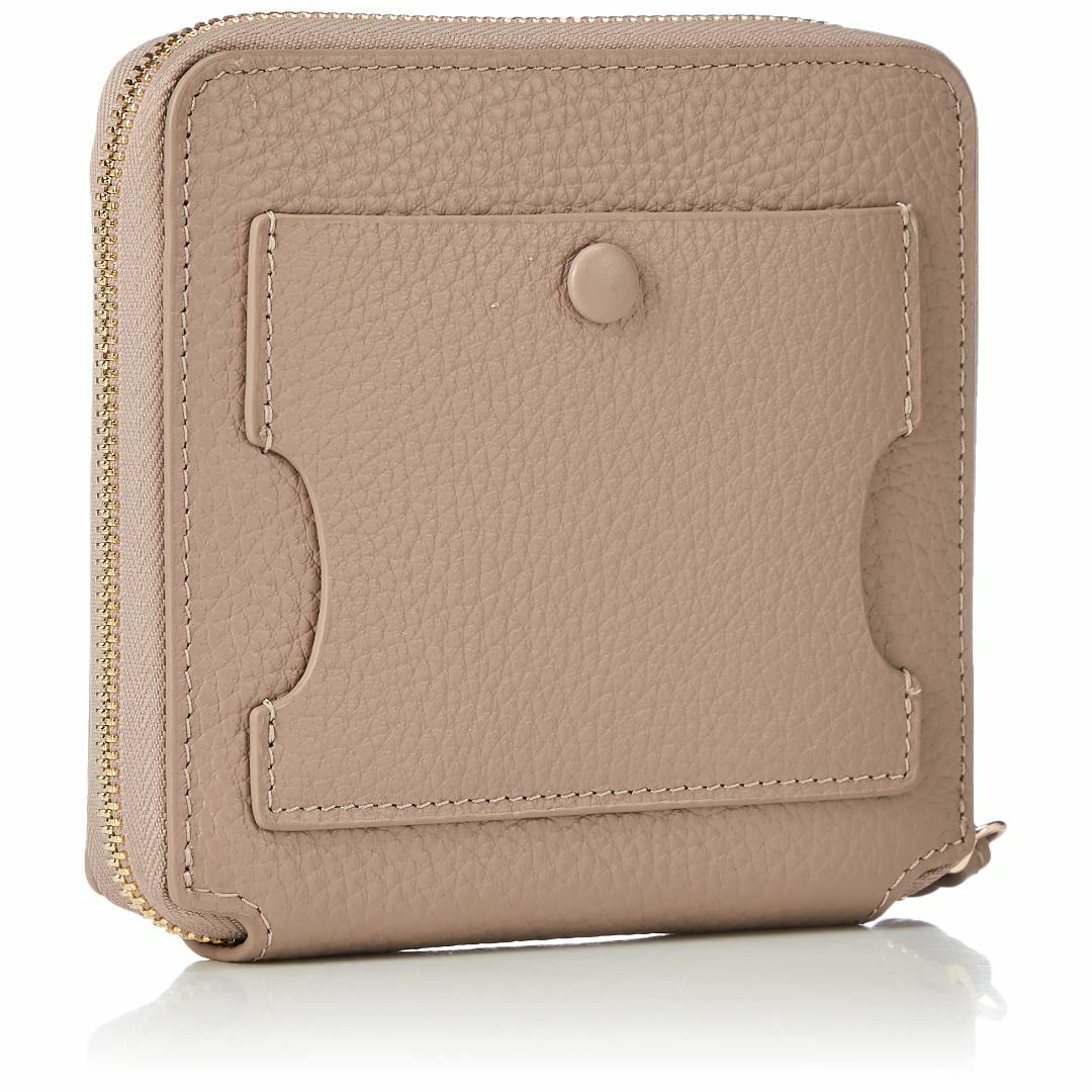 【色: グレーベージュ】[ハシバミ] 二つ折り財布 サンドグラス ハーフウォレッ レディースのバッグ(その他)の商品写真