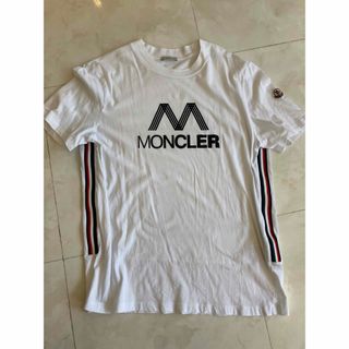 モンクレール(MONCLER)のサイズM】モンクレール   MONCLER 半袖Tシャツ ホワイト(Tシャツ/カットソー(半袖/袖なし))