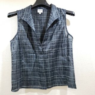 アルマーニ コレツィオーニ(ARMANI COLLEZIONI)の美品　アルマーニコレツォーニ　ベスト　ジレ　シースルー　ノースリーブ　サイズ42(ベスト/ジレ)