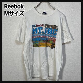 リーボック(Reebok)の【リーボック】半袖Tシャツ　クロスカントリー　アニマル　白T　牛　コミック15(Tシャツ/カットソー(半袖/袖なし))