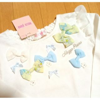 mezzo piano - 新品タグ付き◆ メゾピアノ リボンいっぱい長袖Tシャツ