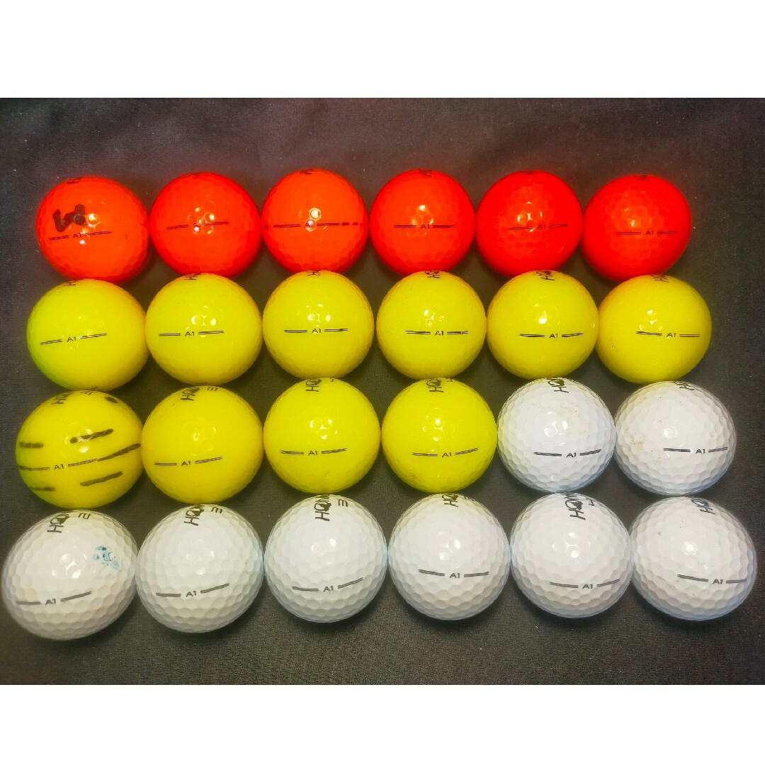 本間ゴルフ(ホンマゴルフ)の【B級】ホンマA1 24球  ロストボール ゴルフボール HONMA スポーツ/アウトドアのゴルフ(その他)の商品写真