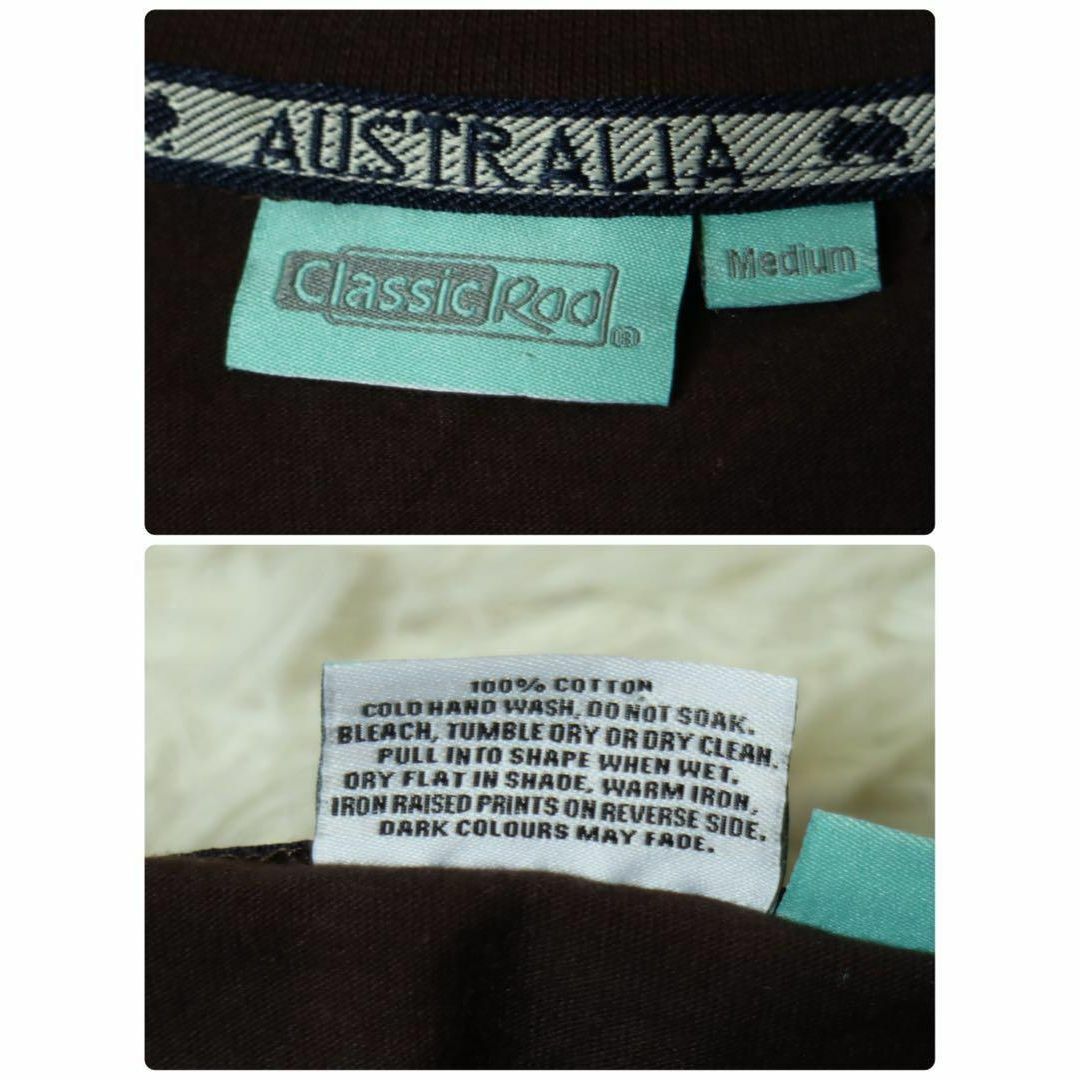 【こなれコーデ】ユニークTシャツ カンガルー ビール オーストラリア ブラウン メンズのトップス(タンクトップ)の商品写真