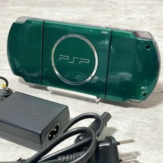 プレイステーションポータブル(PlayStation Portable)の希少 PSP-3000 スピリテッドグリーン 本体 プレイステーションポータブル(携帯用ゲーム機本体)