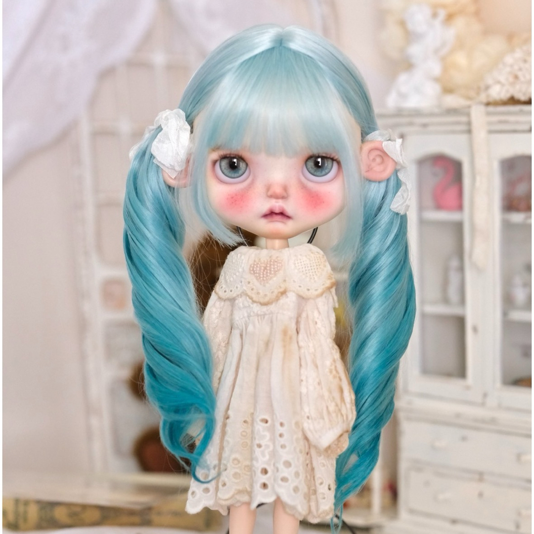 ブライス ウィッグ モヘアウィッグ 海外作家 アイスソーダ ハンドメイドのぬいぐるみ/人形(人形)の商品写真
