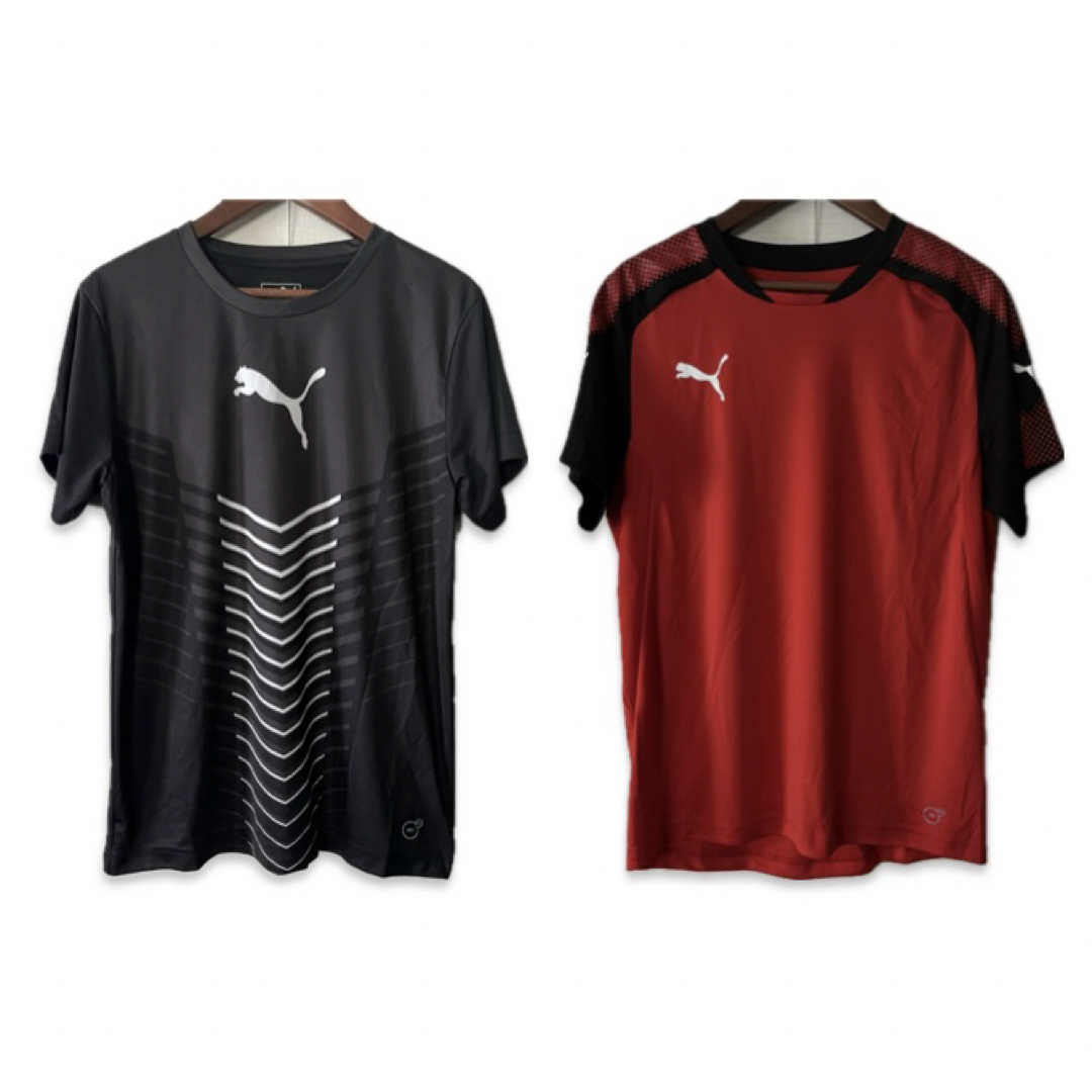 PUMA(プーマ)の美品　PUMA プーマ　半袖Tシャツ　160 2点セット　メッシュ キッズ/ベビー/マタニティのキッズ服男の子用(90cm~)(Tシャツ/カットソー)の商品写真