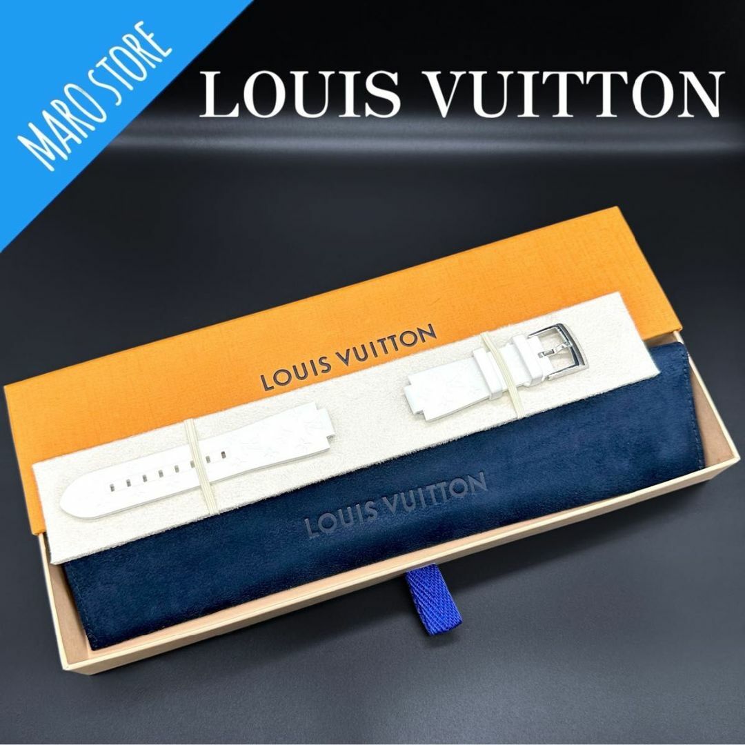 LOUIS VUITTON(ルイヴィトン)の【美品】LOUIS VUITTON タンブール モノグラム ラバーストラップ L メンズの時計(ラバーベルト)の商品写真