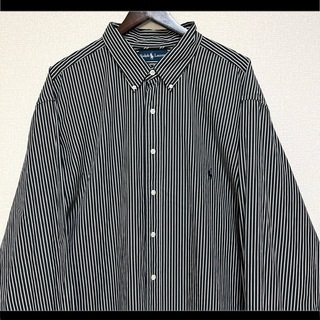 ラルフローレン(Ralph Lauren)のラルフローレン BDシャツ 長袖 ブラック 黒ポニー刺繍 ゆるだぼ 90s(シャツ)
