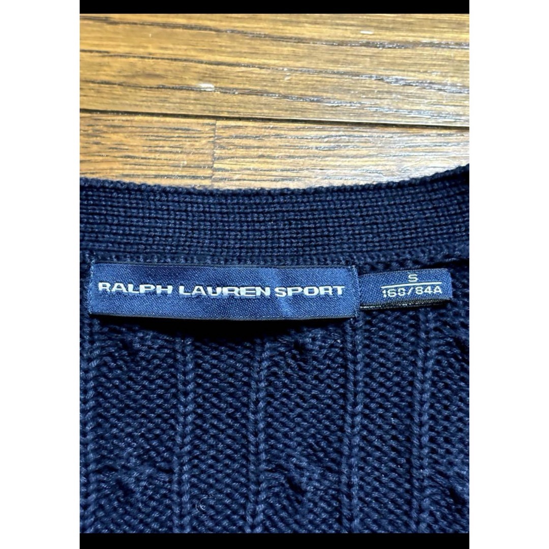 Ralph Lauren(ラルフローレン)のラルフローレン ケーブル カーディガン ニット ネイビー  NO1937 レディースのトップス(カーディガン)の商品写真