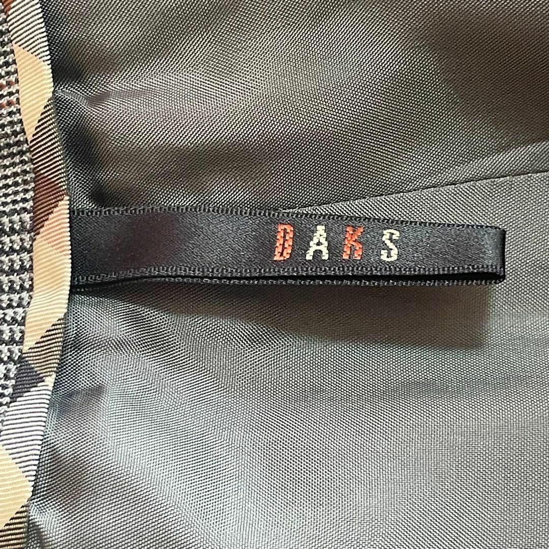 DAKS(ダックス)のDAKS ダックス　タイトスカート　グレータータンチェック　ウール×カシミヤ40 レディースのスカート(ひざ丈スカート)の商品写真