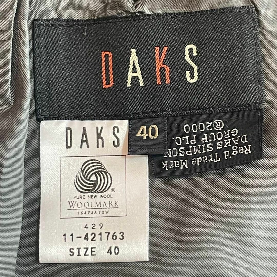 DAKS(ダックス)のDAKS ダックス　タイトスカート　グレータータンチェック　ウール×カシミヤ40 レディースのスカート(ひざ丈スカート)の商品写真