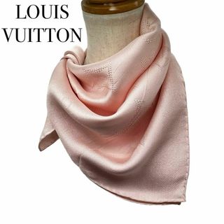 ルイヴィトン(LOUIS VUITTON)のルイヴィトン モノグラム シルク100% スカーフ レディース ピンク 桃(バンダナ/スカーフ)