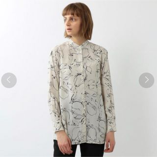 Steven Alan PEAR PRINT BAND COLLAR SHIRT