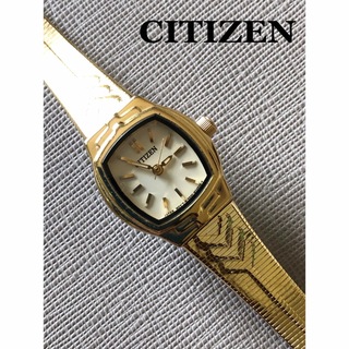 シチズン(CITIZEN)の匿名配送　シチズン 逆輸入モデル CITIZEN ゴールド レディース 腕時計(腕時計)