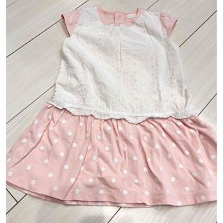 Combi mini - キッズ 女の子 コンビミニ ピンク ワンピース 110cm 綿100%