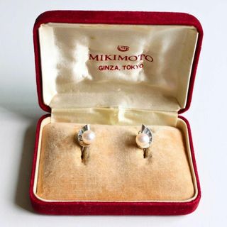 ミキモト(MIKIMOTO)のMIKIMOTO ミキモト パールイヤリング 箱付(イヤリング)