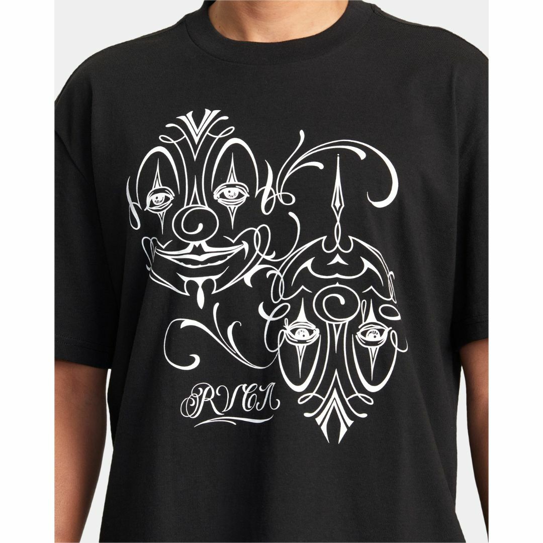 RVCA(ルーカ)のMr CARTOON RVCA BALANCE CLOWNS TEE BLACK メンズのトップス(Tシャツ/カットソー(半袖/袖なし))の商品写真