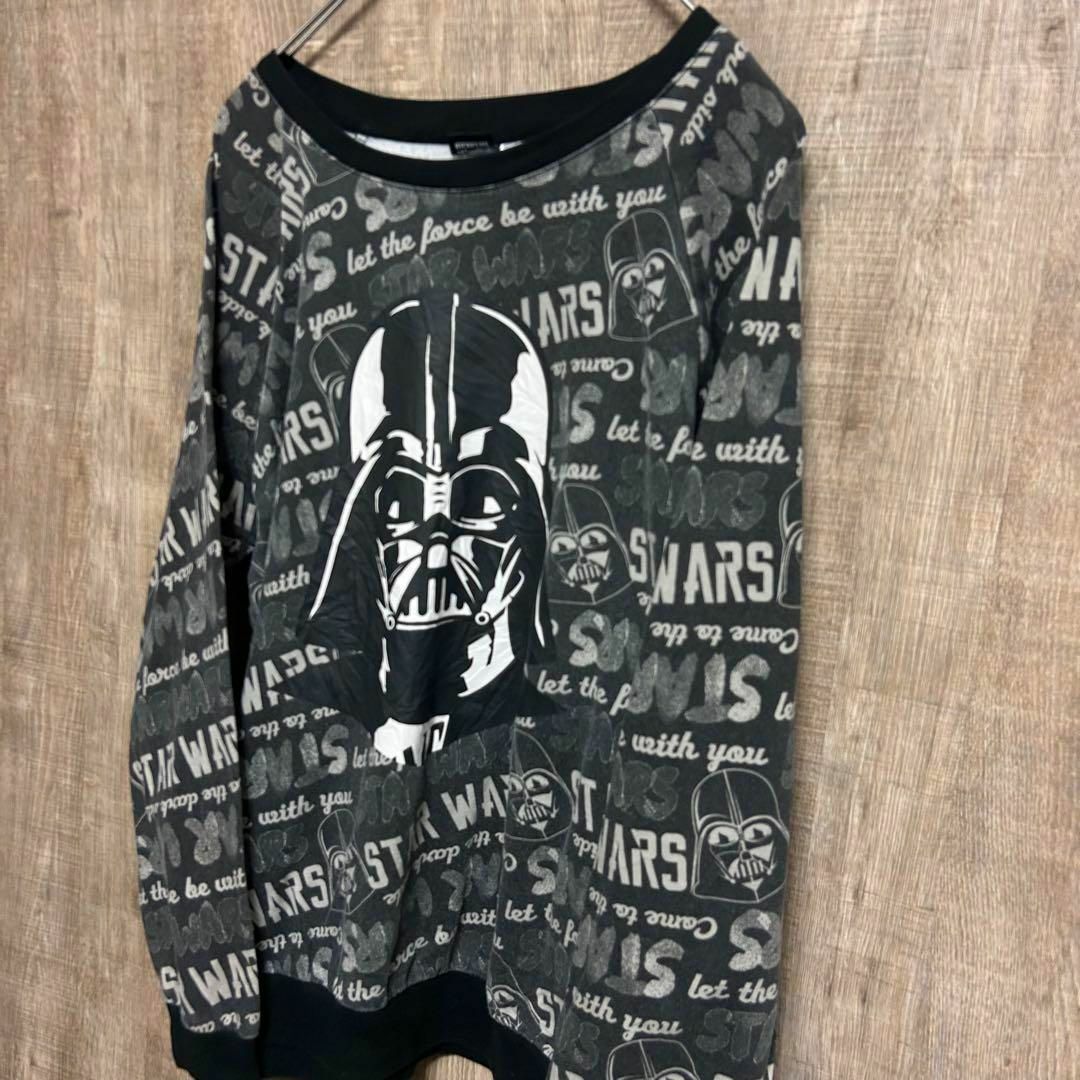 STAR WARS スターウォーズ　スウェット　トレーナー　ダースベーダー　総柄 キッズ/ベビー/マタニティのキッズ服女の子用(90cm~)(その他)の商品写真