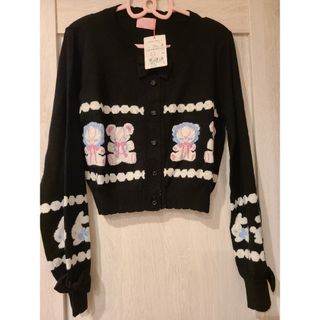 アンジェリックプリティー(Angelic Pretty)のAngelic pretty Fancy Border カーディガン 黒(カーディガン)