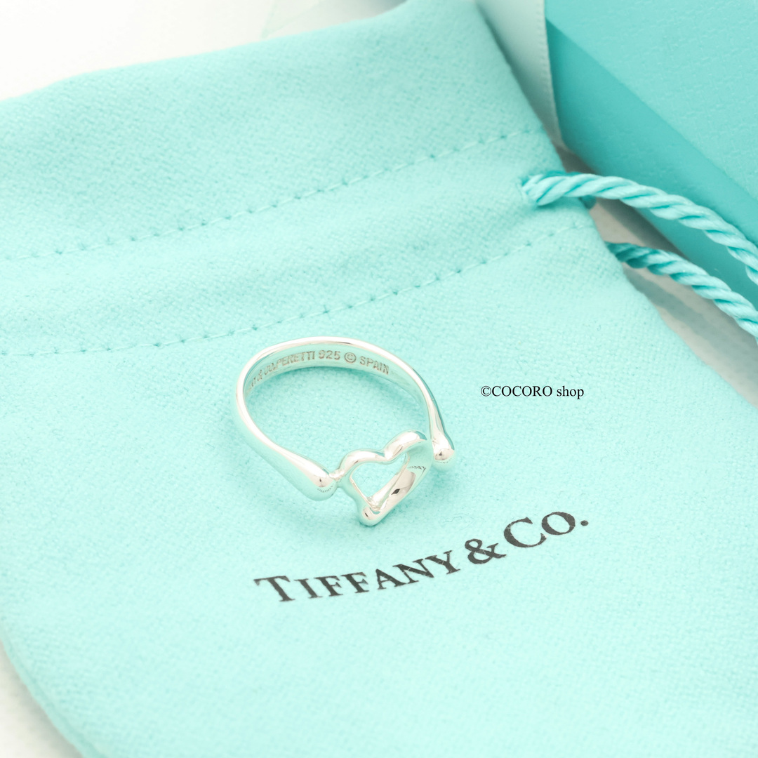 Tiffany & Co.(ティファニー)の【美品】TIFFANY＆Co. オープンハート ミニ リング レディースのアクセサリー(リング(指輪))の商品写真