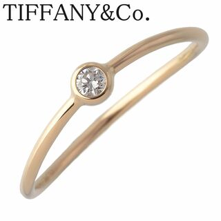 ティファニー(Tiffany & Co.)のティファニー ダイヤ リング ウェーブ シングルロウ 13.5～14号 AU750YG 新品仕上げ済 TIFFANY【17046】(リング(指輪))